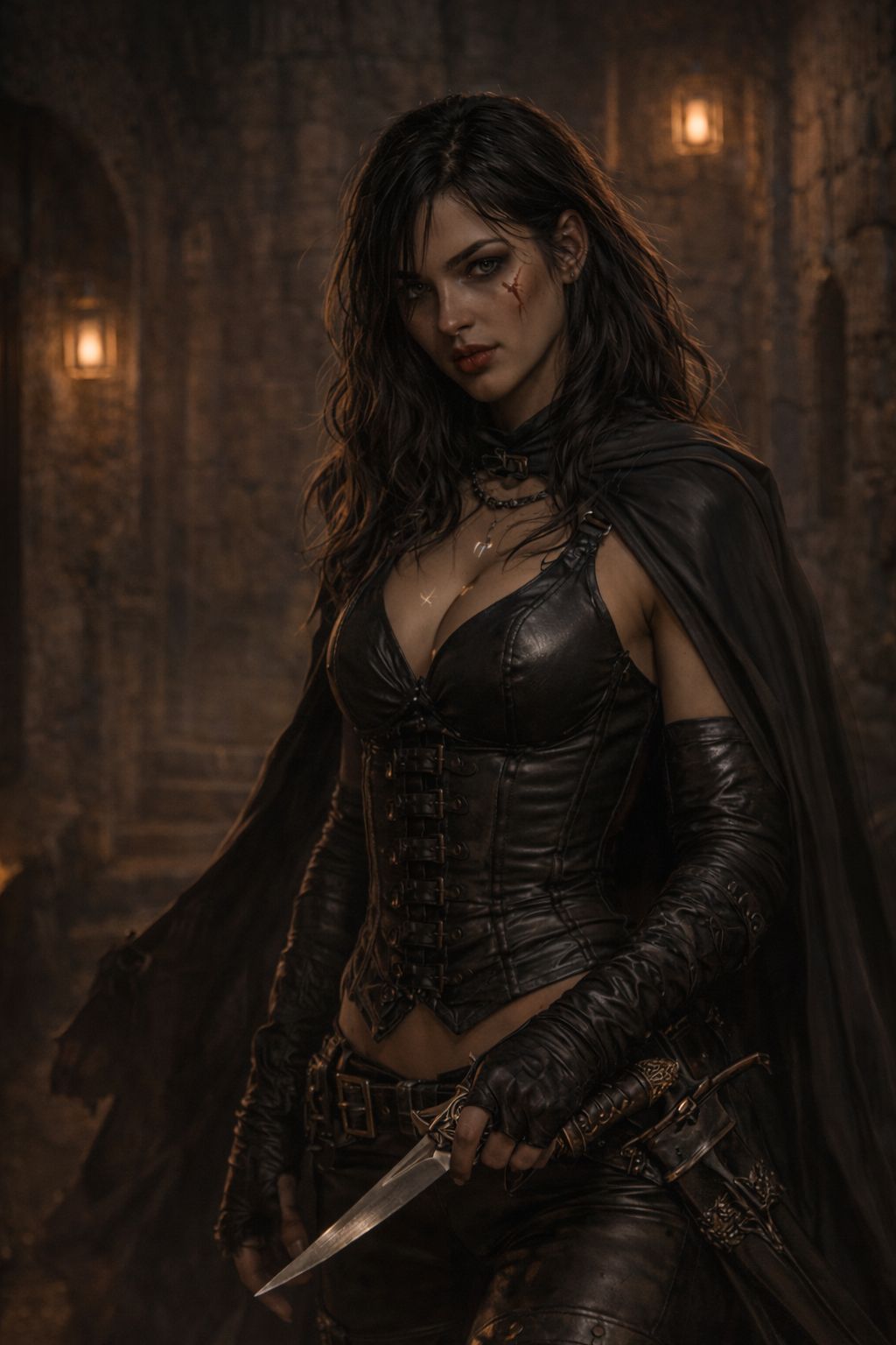 Portrait de Lysandra Velorien, Rose de Velours de Vaelris