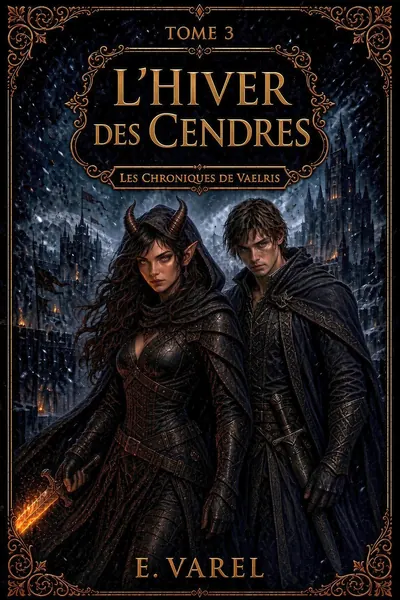 Couverture de L’Hiver des Cendres, tome 3 des Chroniques de Vaelris